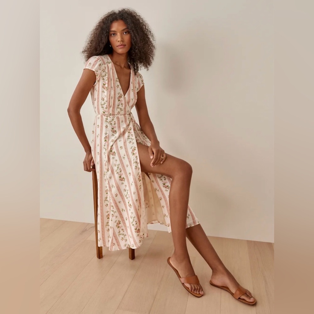 Reformation Carina dress (midi wrap)